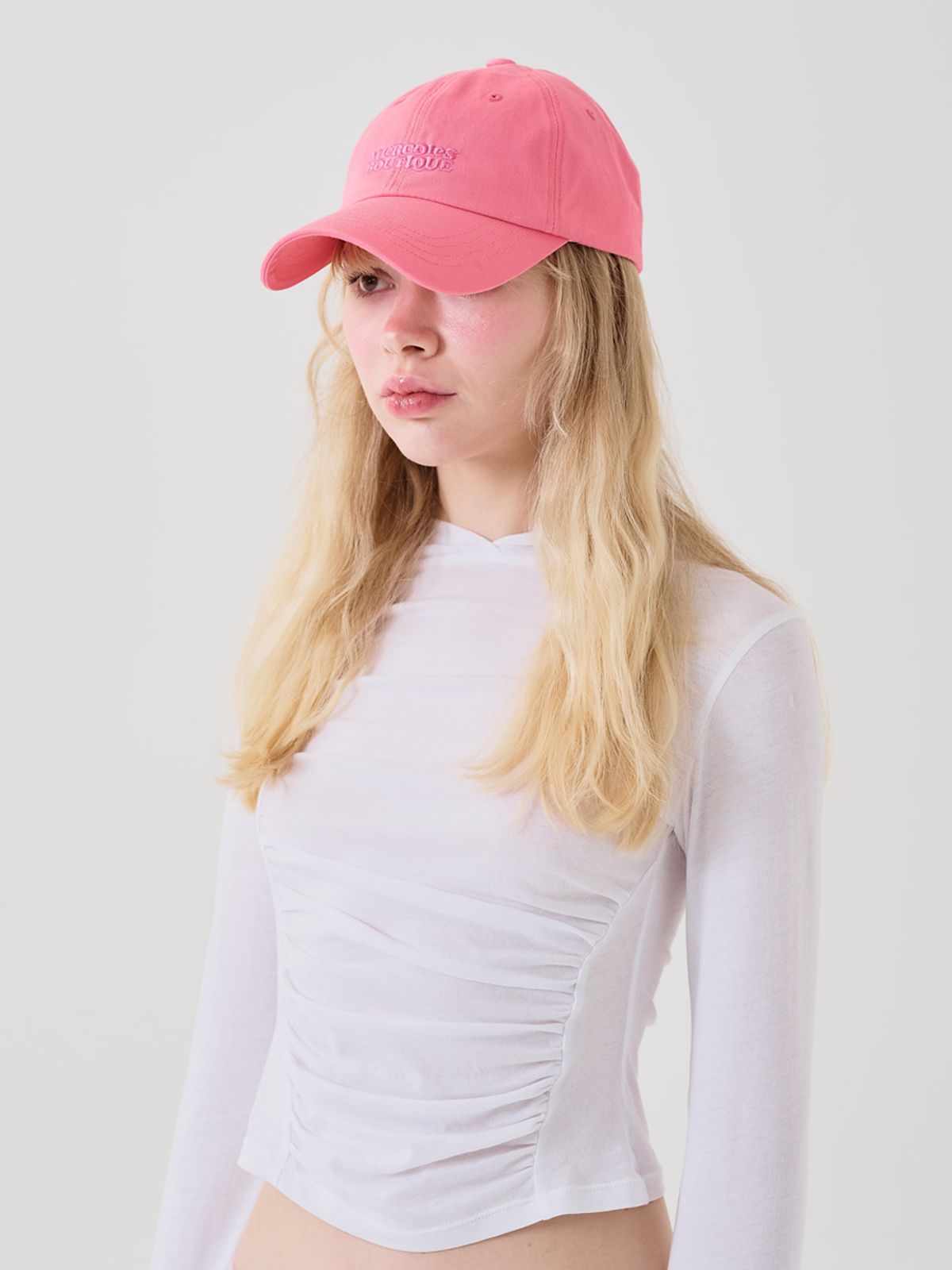 미에르꼴레스(MIERCOLES) MIERCOLES SIGNATURE BALLCAP [pink]