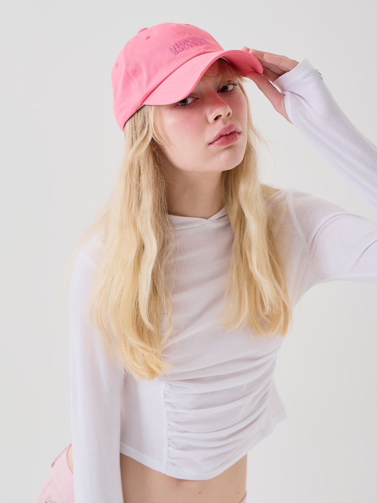 미에르꼴레스(MIERCOLES) MIERCOLES SIGNATURE BALLCAP [pink]