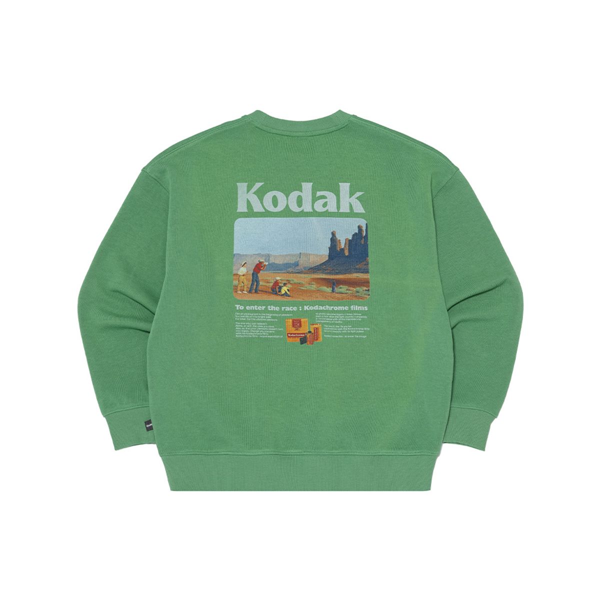 코닥(KODAK) 씨너리 그래픽 맨투맨 GREEN