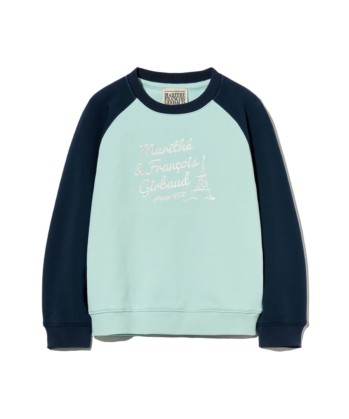 마리떼 키즈(MARITHÉ KIDS) KIDS COLOR BLOCK RAGLAN SWEATSHIRT navy