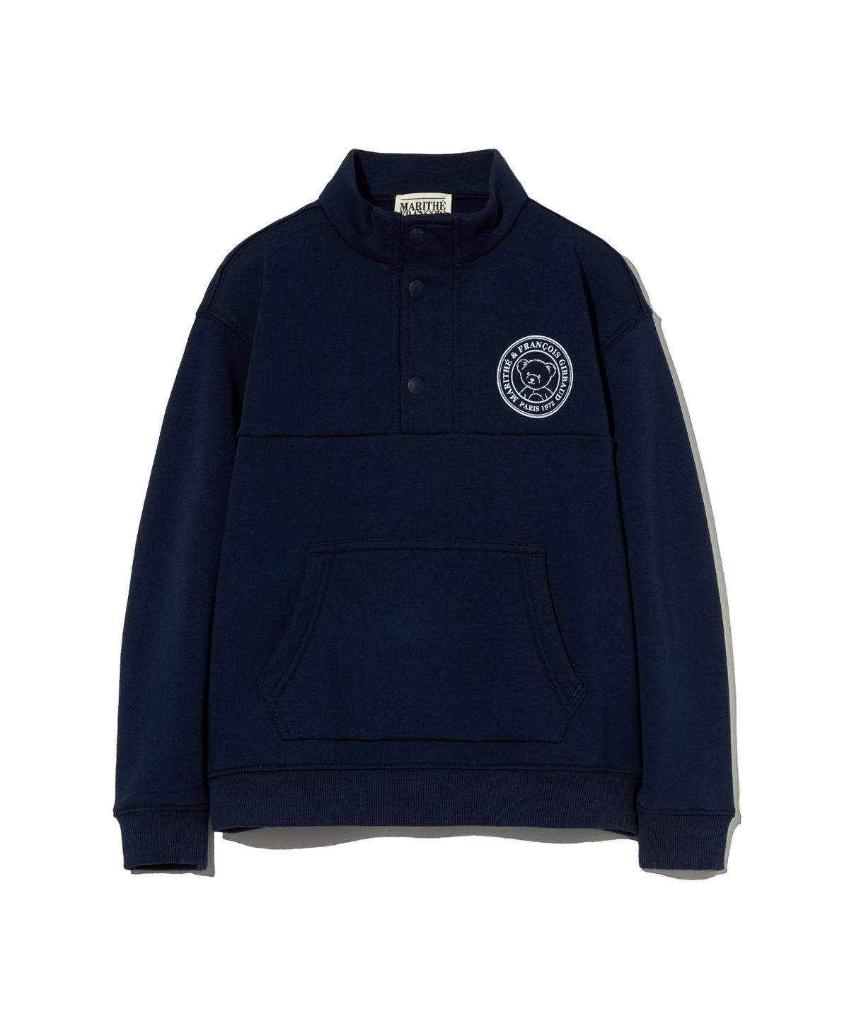 마리떼 키즈(MARITHÉ KIDS) KIDS BUTTON HALFNECK SWEATSHIRT navy