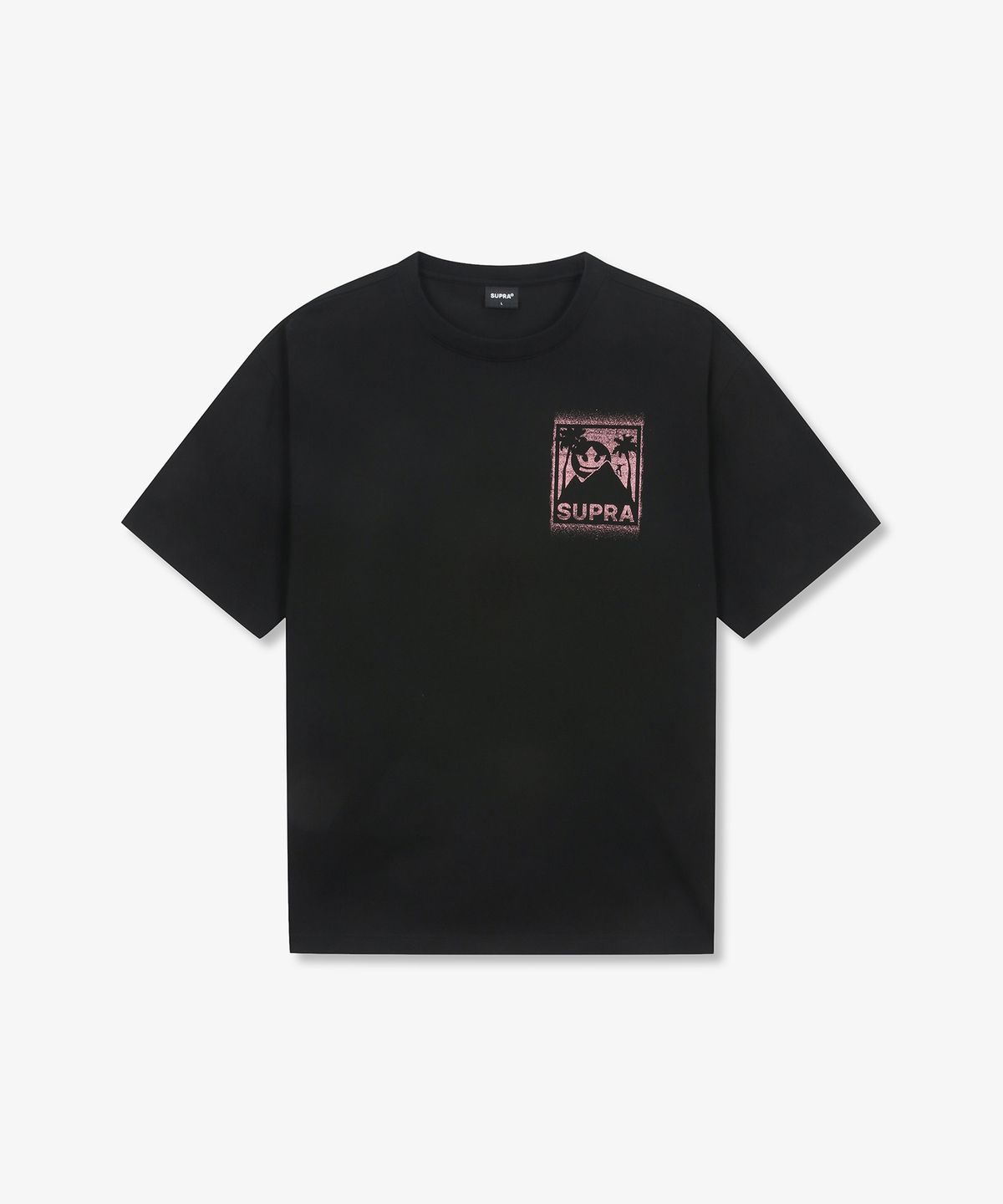 수프라(SUPRA) 등판 그래픽 반팔 티셔츠(BLACK)