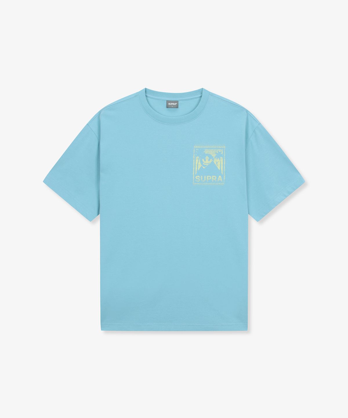 수프라(SUPRA) 등판 그래픽 반팔 티셔츠(BLUE)