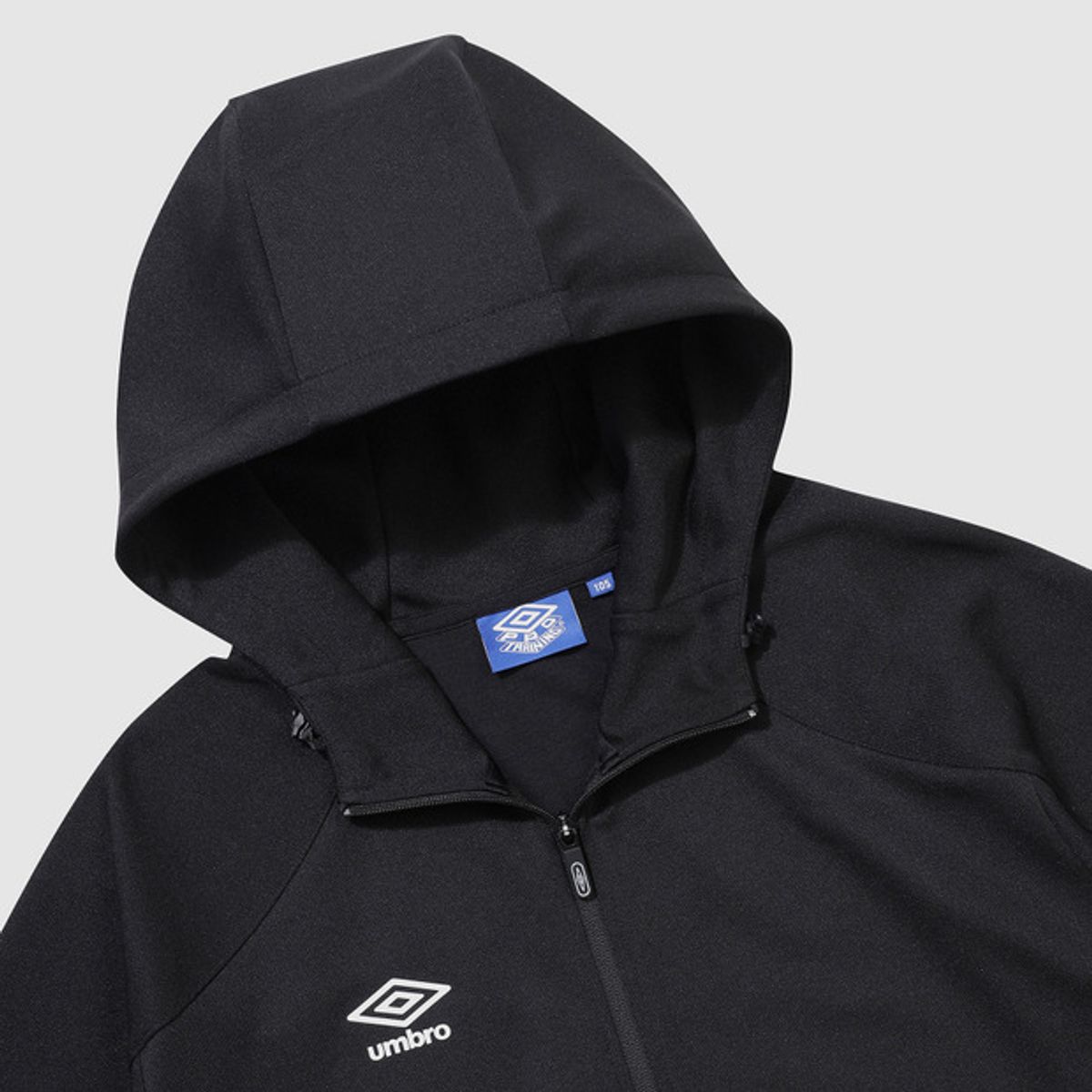 엄브로(UMBRO) PTR 프리 매치 니트 후드 집업 블랙(UQ121SFT11)