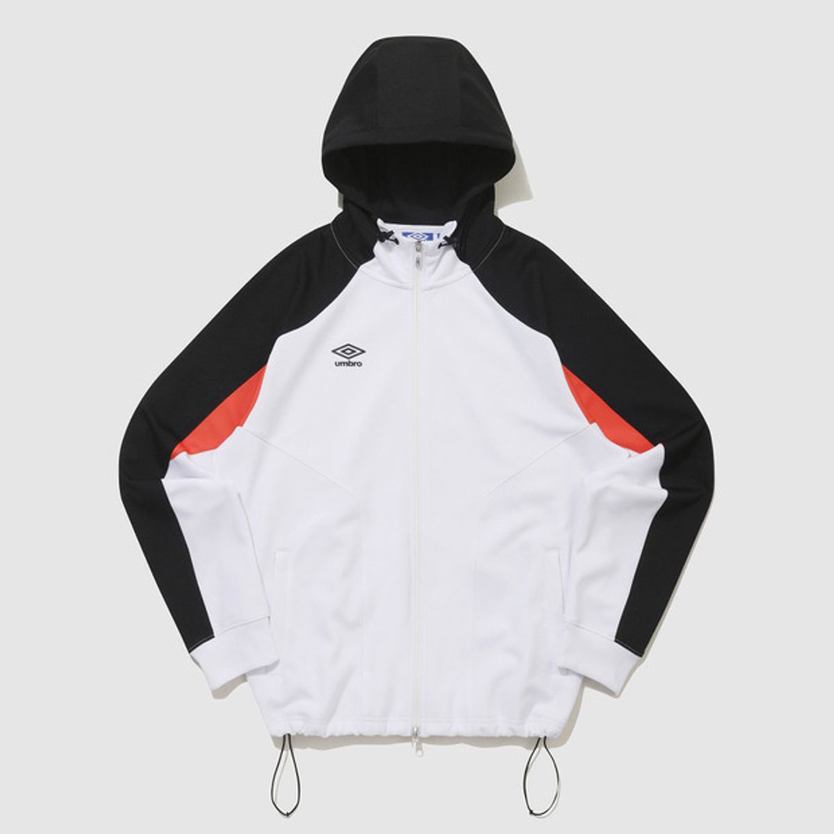 엄브로(UMBRO) PTR 프리 매치 니트 후드 집업 화이트(UQ121SFT11)