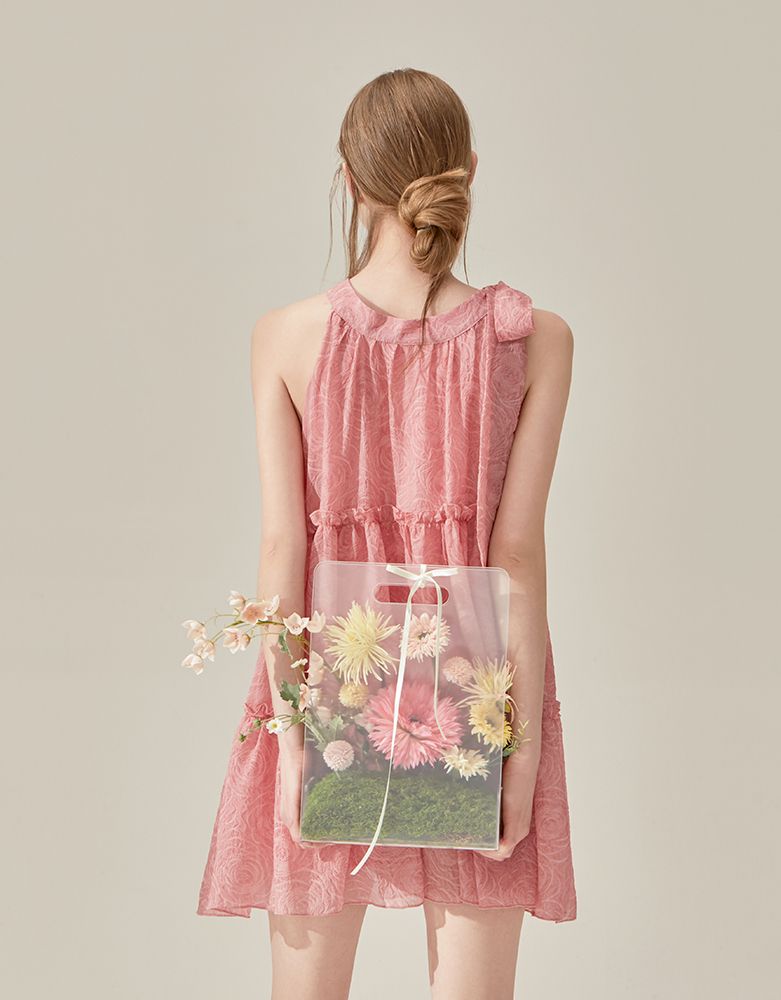 ワンピース Sehis Ribbon Halter Mini One Piece ワンピース Sehis Ribbon Halter Mini One Piece M me eme