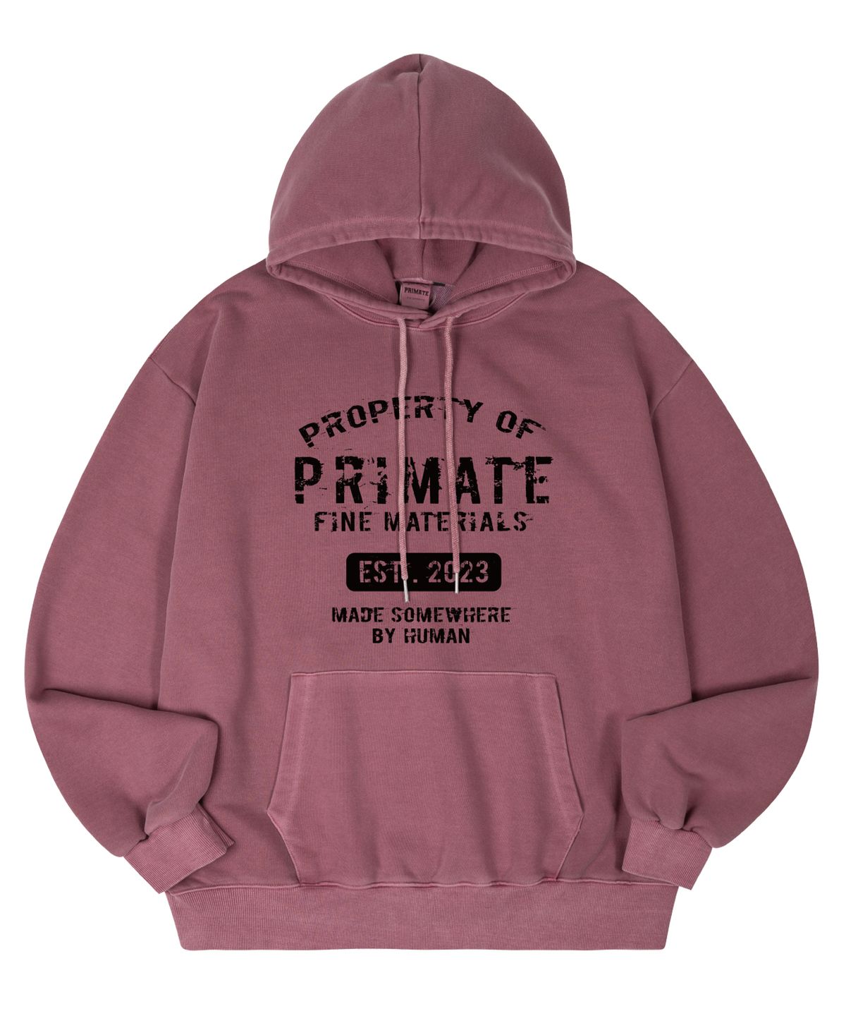 프라임에이트(PRIMATE) PROPER 피그먼트 오버핏 후드티셔츠 4 COLORS