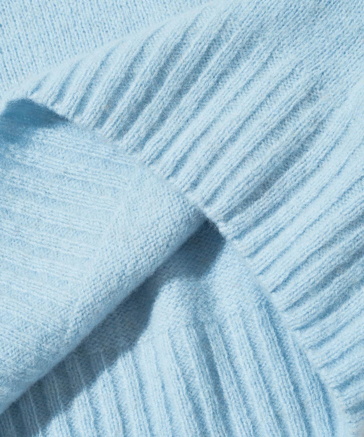 아웃스탠딩(OUTSTANDING) PURE WOOL WHOLEGARMENT KNIT_SKY BLUE