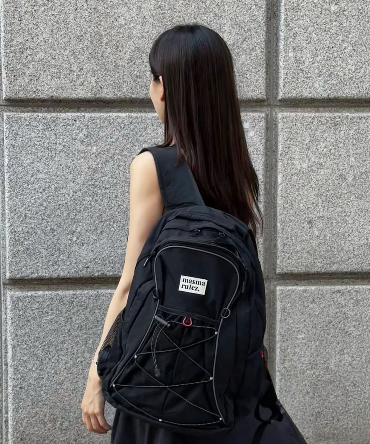 마스마룰즈(MASMARULEZ) Urban sprint layered backpack_Black