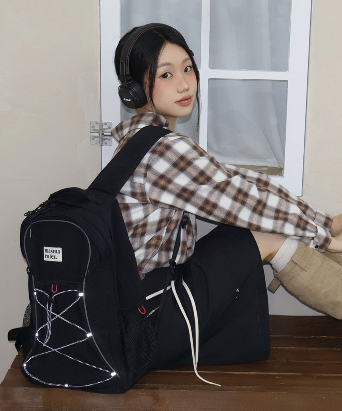마스마룰즈(MASMARULEZ) Urban sprint layered backpack_Black