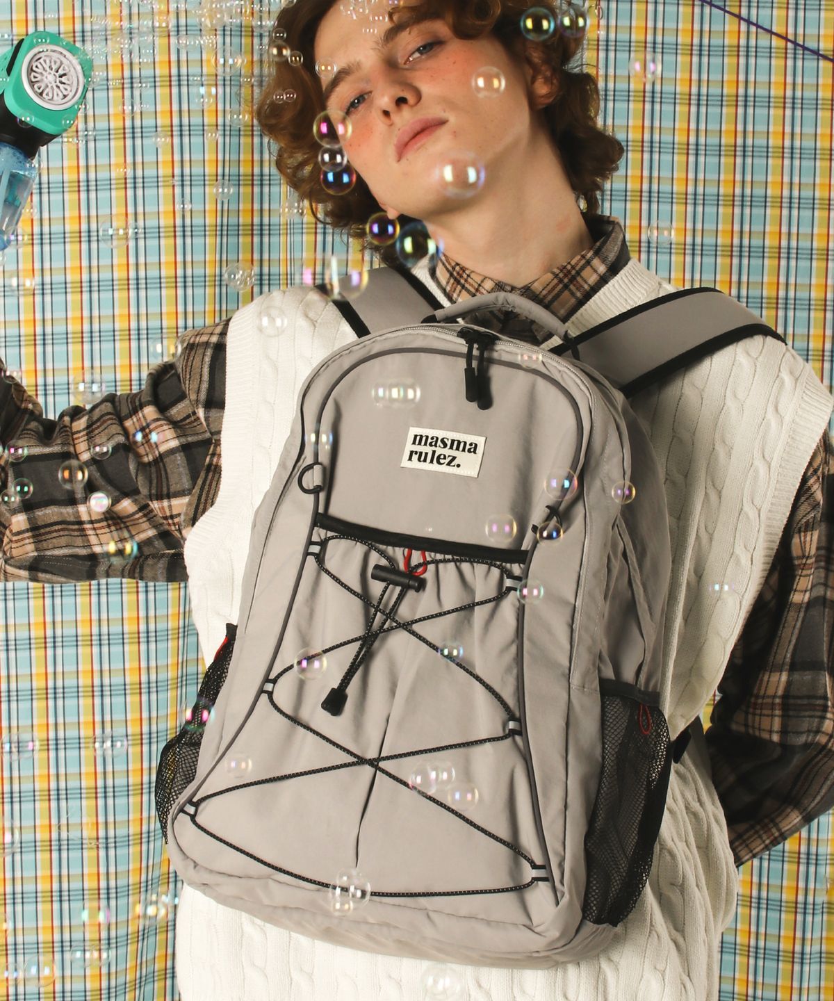 마스마룰즈(MASMARULEZ) Urban sprint layered backpack_Gray