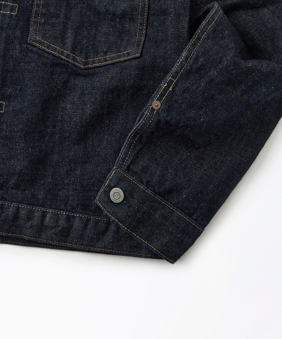 아웃스탠딩(OUTSTANDING) SELVEDGE DENIM 1ST JACKET_INDIGO