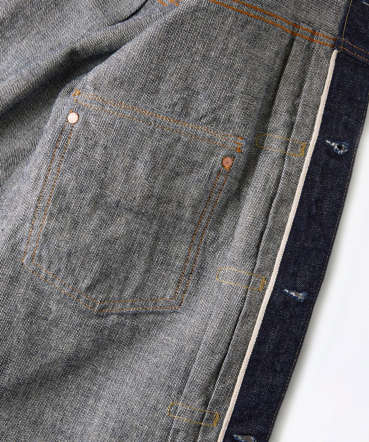 아웃스탠딩(OUTSTANDING) SELVEDGE DENIM 1ST JACKET_INDIGO