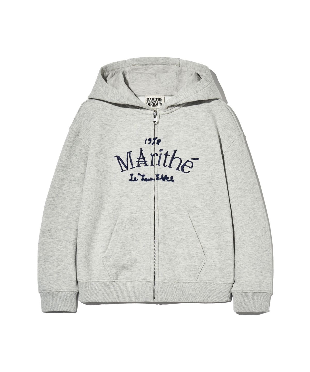 마리떼 키즈(MARITHÉ KIDS) KIDS EMBROIDERY HOODIE ZIPUP light heather gray
