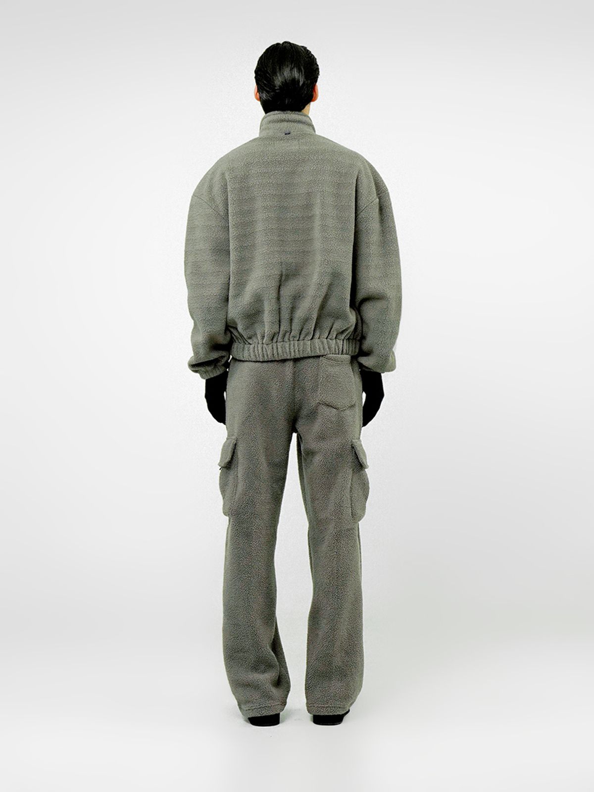 챈세스노이(CHANCE'S NOI) Fleece String Cargo Pants - Khaki /M244PT05KA