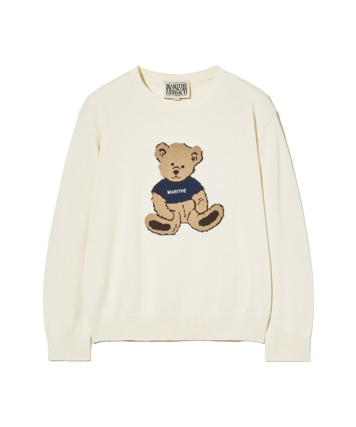 마리떼 키즈(MARITHÉ KIDS) KIDS BEAR JACQUARD KNIT ivory