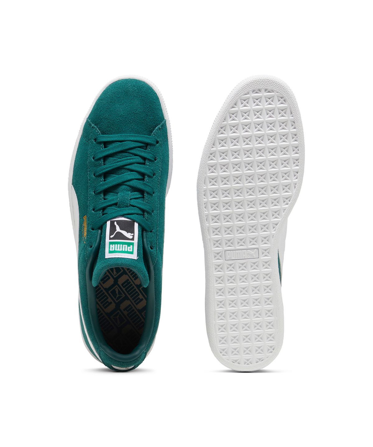 푸마(PUMA) 스웨이드 클래식 - 그린:화이트 / 399781-15