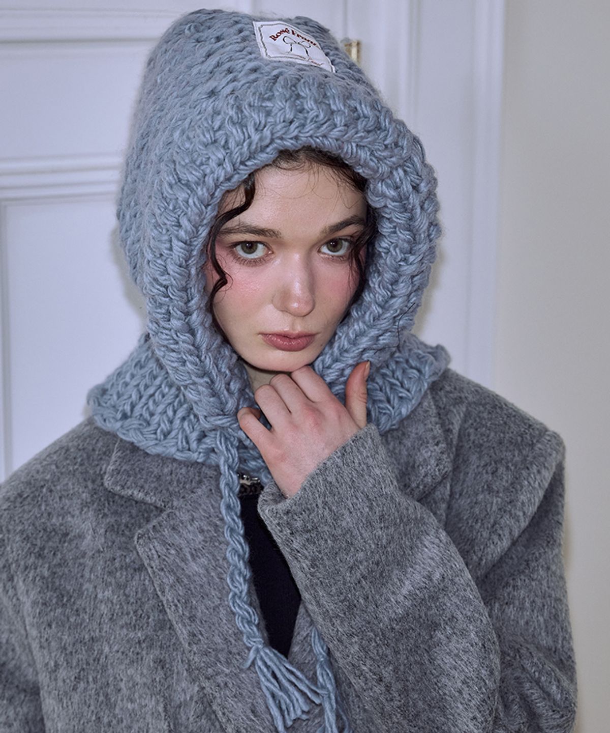로제프란츠(ROSEFRANTZ) Handmade Wool Balaclava [Sky Blue]