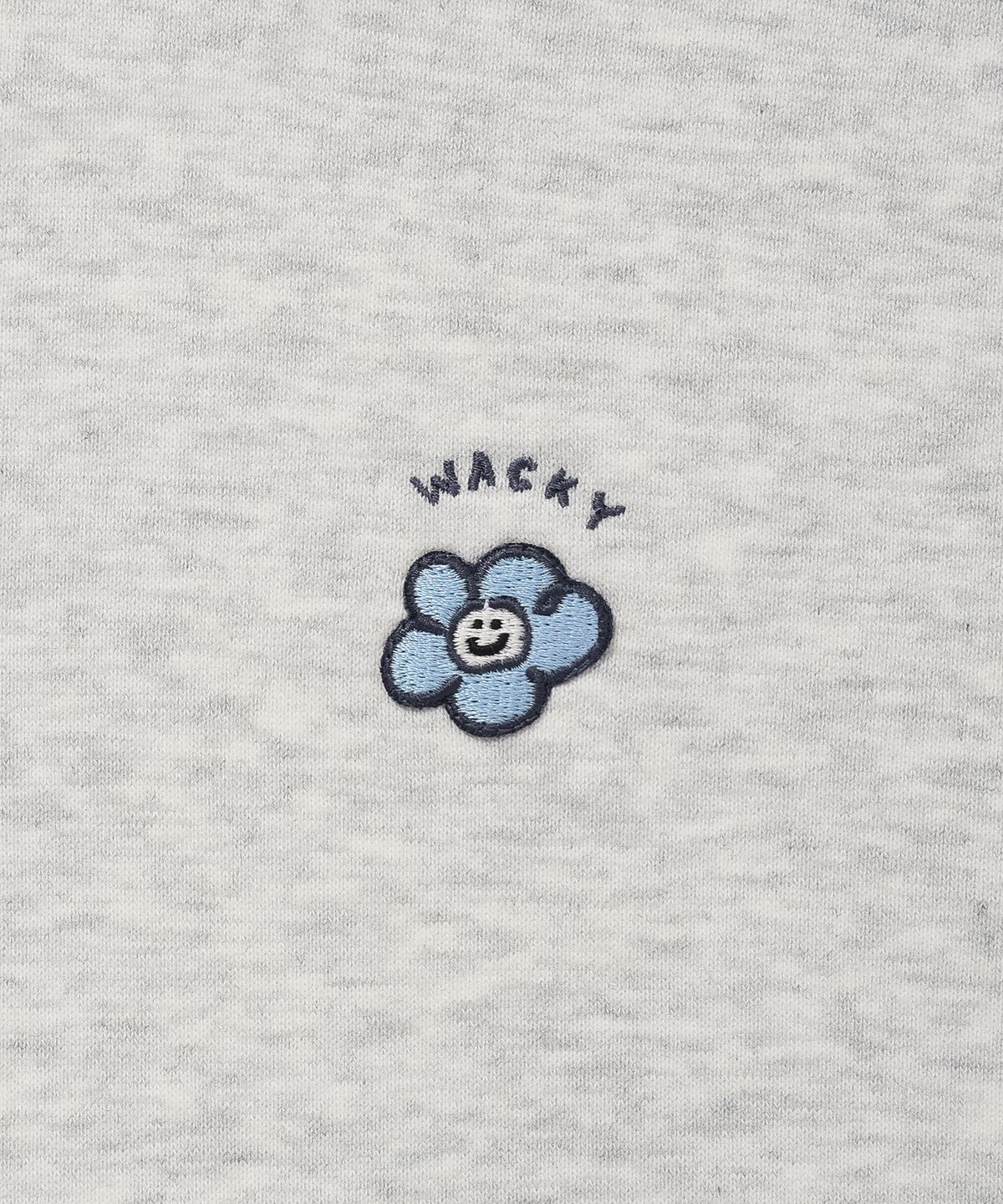 와키윌리(WACKY WILLY) 우먼스 릴리 와펜 크롭 후드 라이트그레이