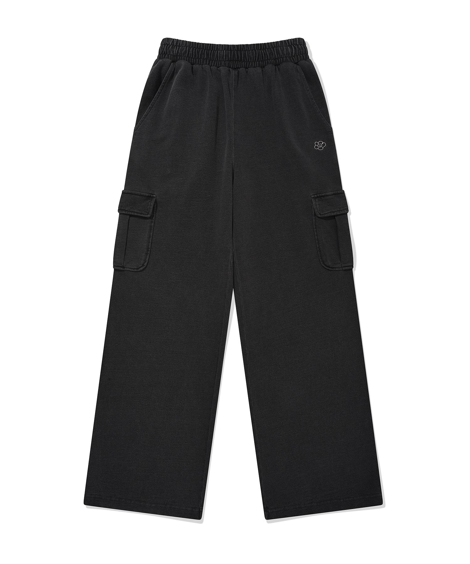 MUSINSA | WACKY WILLY Women's Semi-Wide Washed Cargo Pants Gray