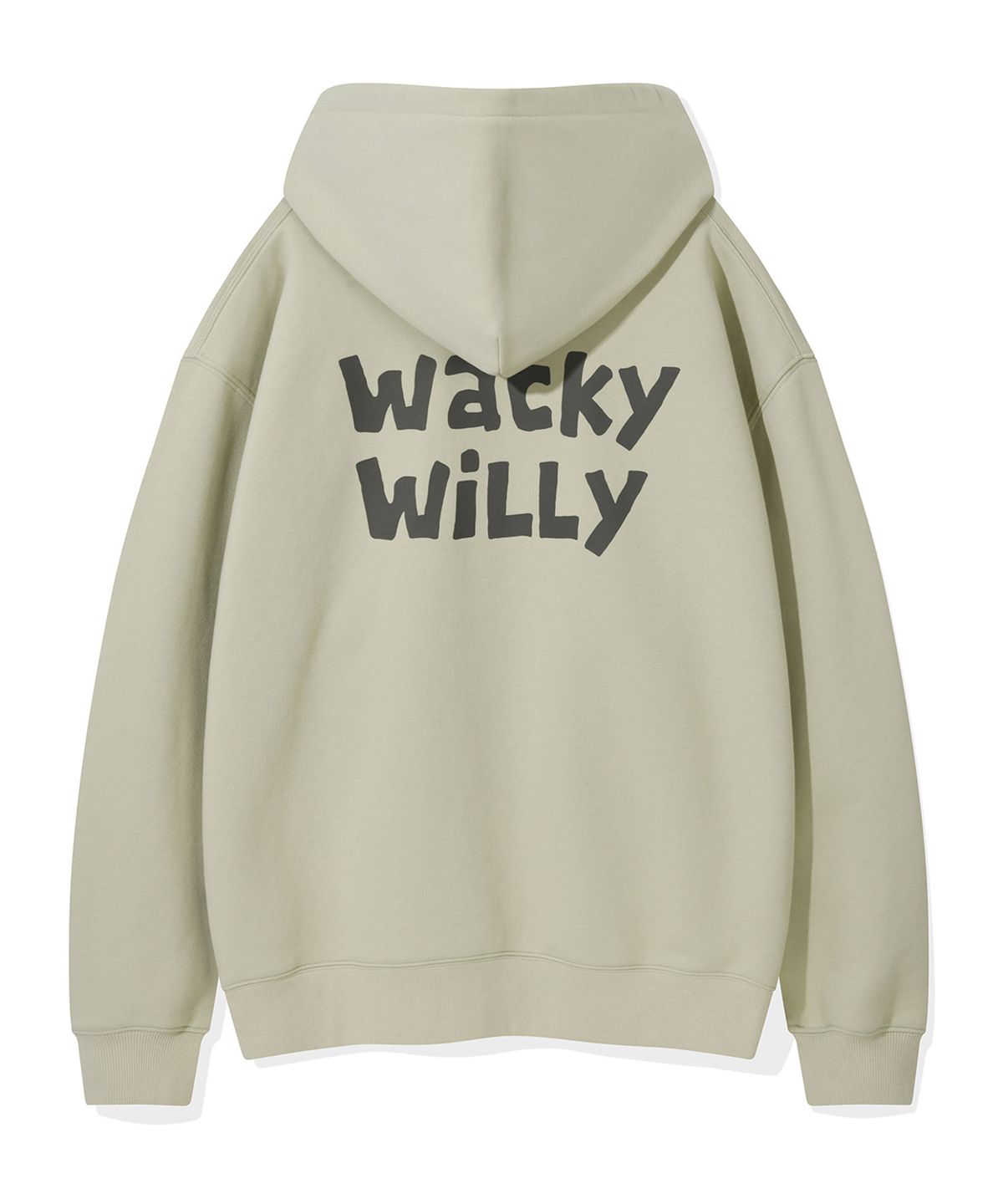 와키윌리(WACKY WILLY) 와키윌리 싸인 로고 후드 라이트 카키