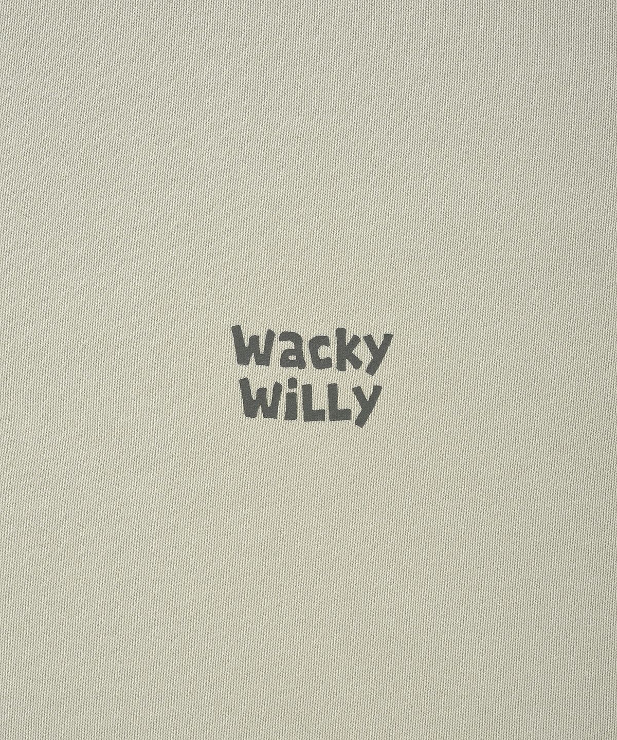 와키윌리(WACKY WILLY) 와키윌리 싸인 로고 후드 라이트 카키