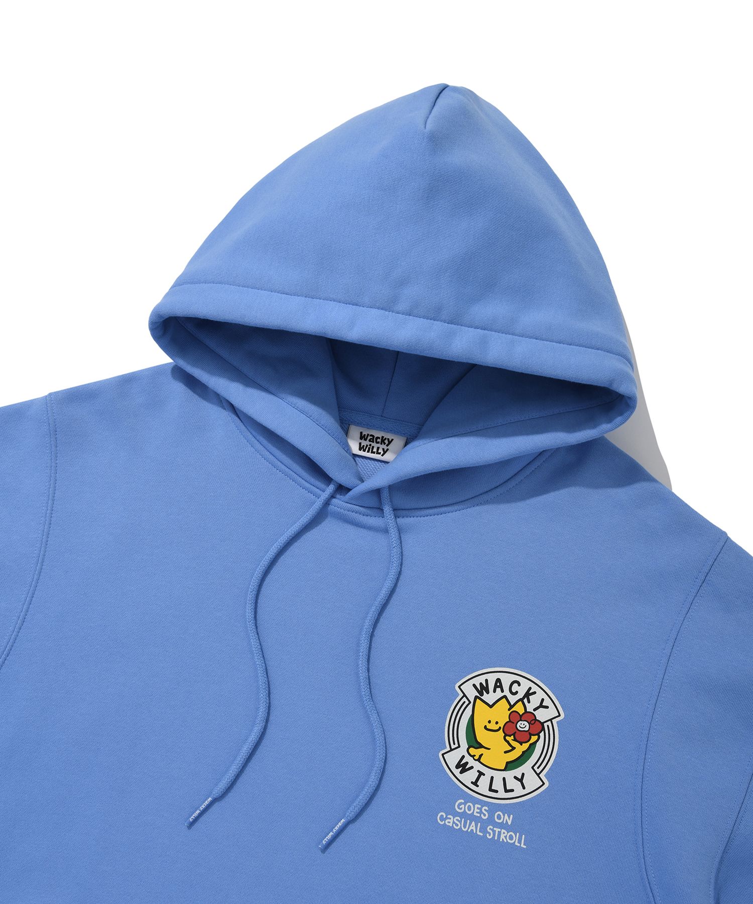MUSINSA | WACKY WILLY Kiki and Lily Big Graphic Hood Blue