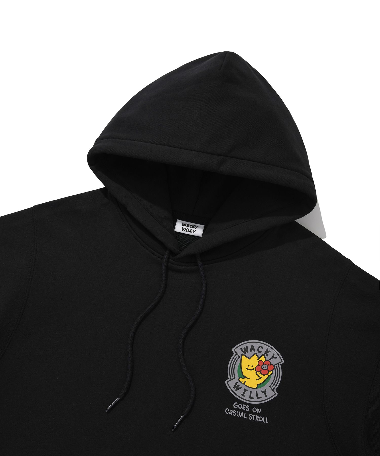 MUSINSA | WACKY WILLY Kiki and Lily Big Graphic Hoodie Black