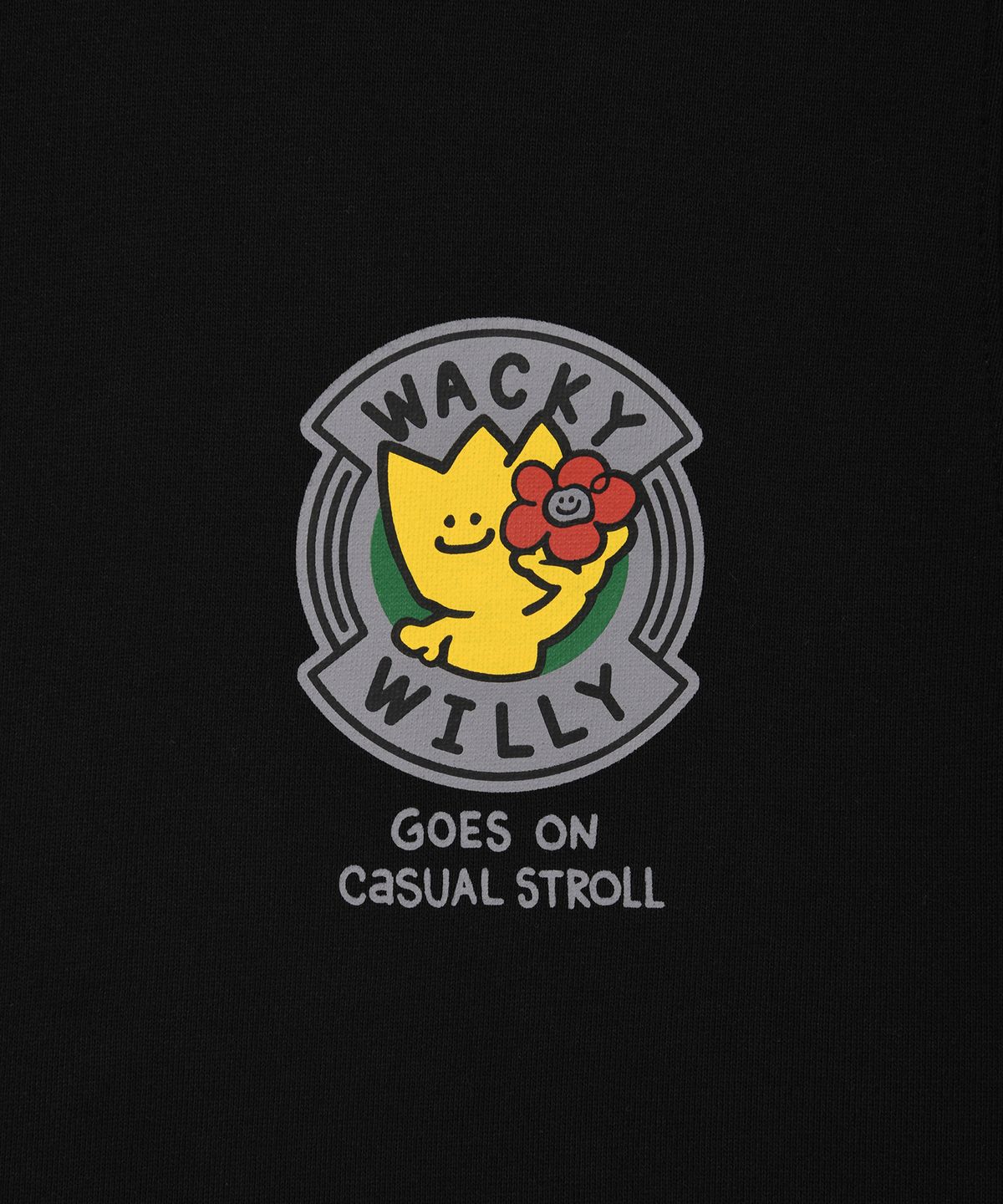 와키윌리(WACKY WILLY) 키키 앤 릴리 빅그래픽 후드 블랙