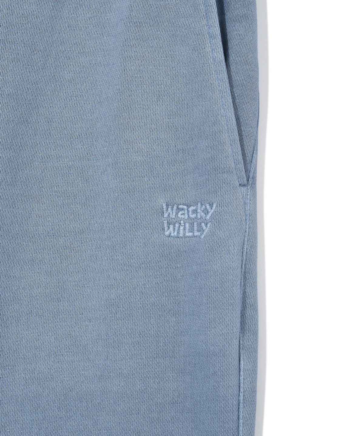 와키윌리(WACKY WILLY) 피그먼트 워싱 스웻 팬츠 블루