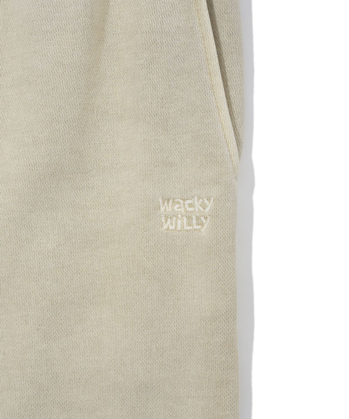 와키윌리(WACKY WILLY) 피그먼트 워싱 스웻 팬츠 베이지
