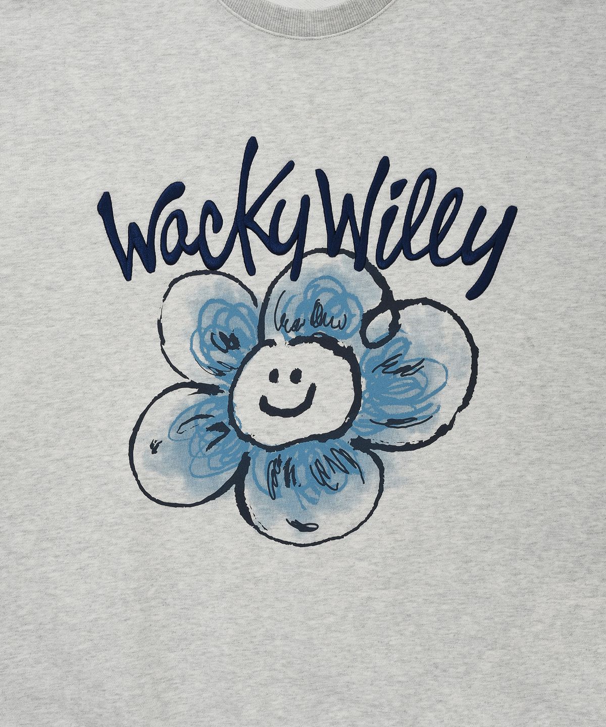 와키윌리(WACKY WILLY) 빅 릴리 맨투맨 라이트그레이