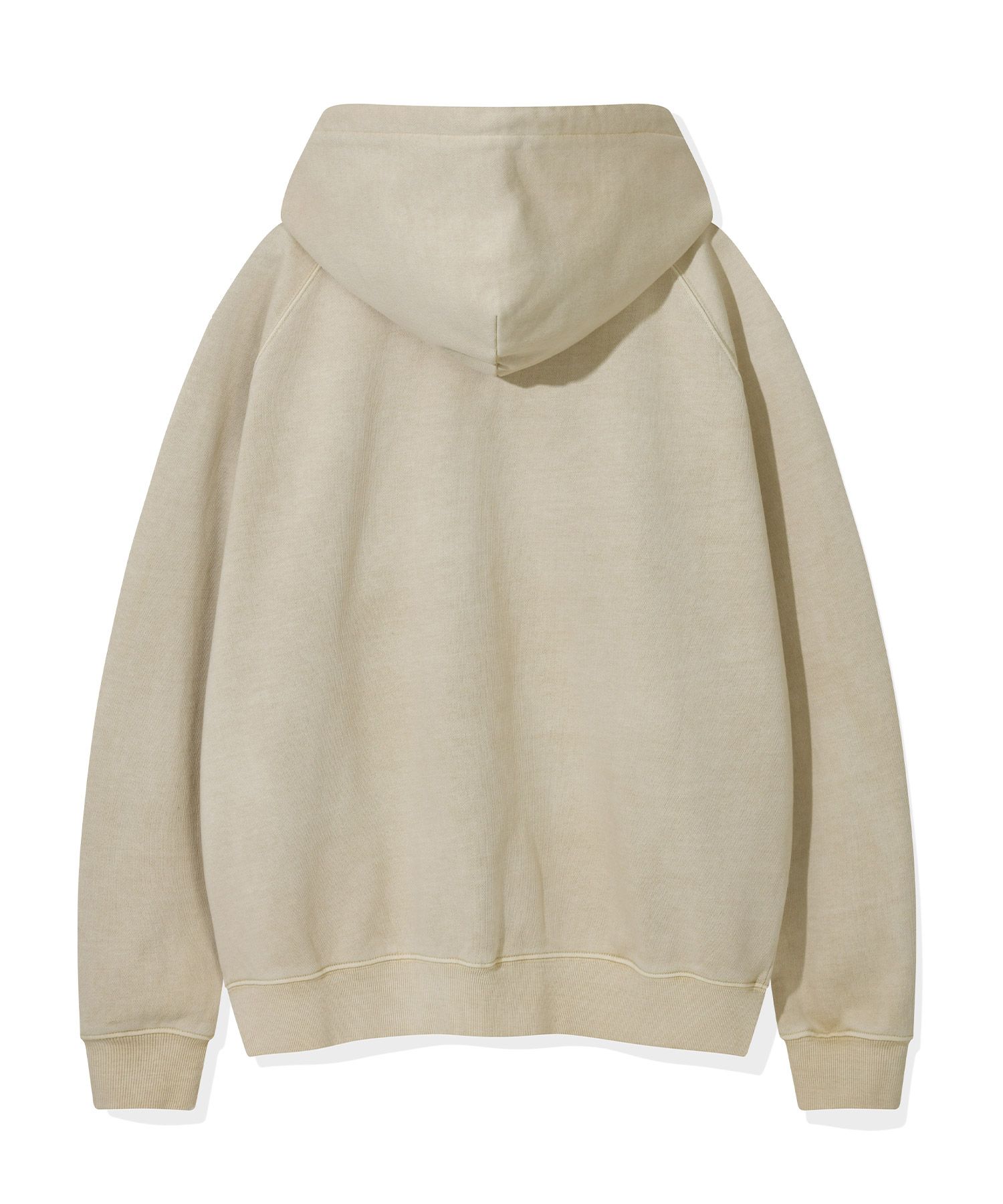 MUSINSA | WACKY WILLY Waki Big Applique Washing Hoodie Beige