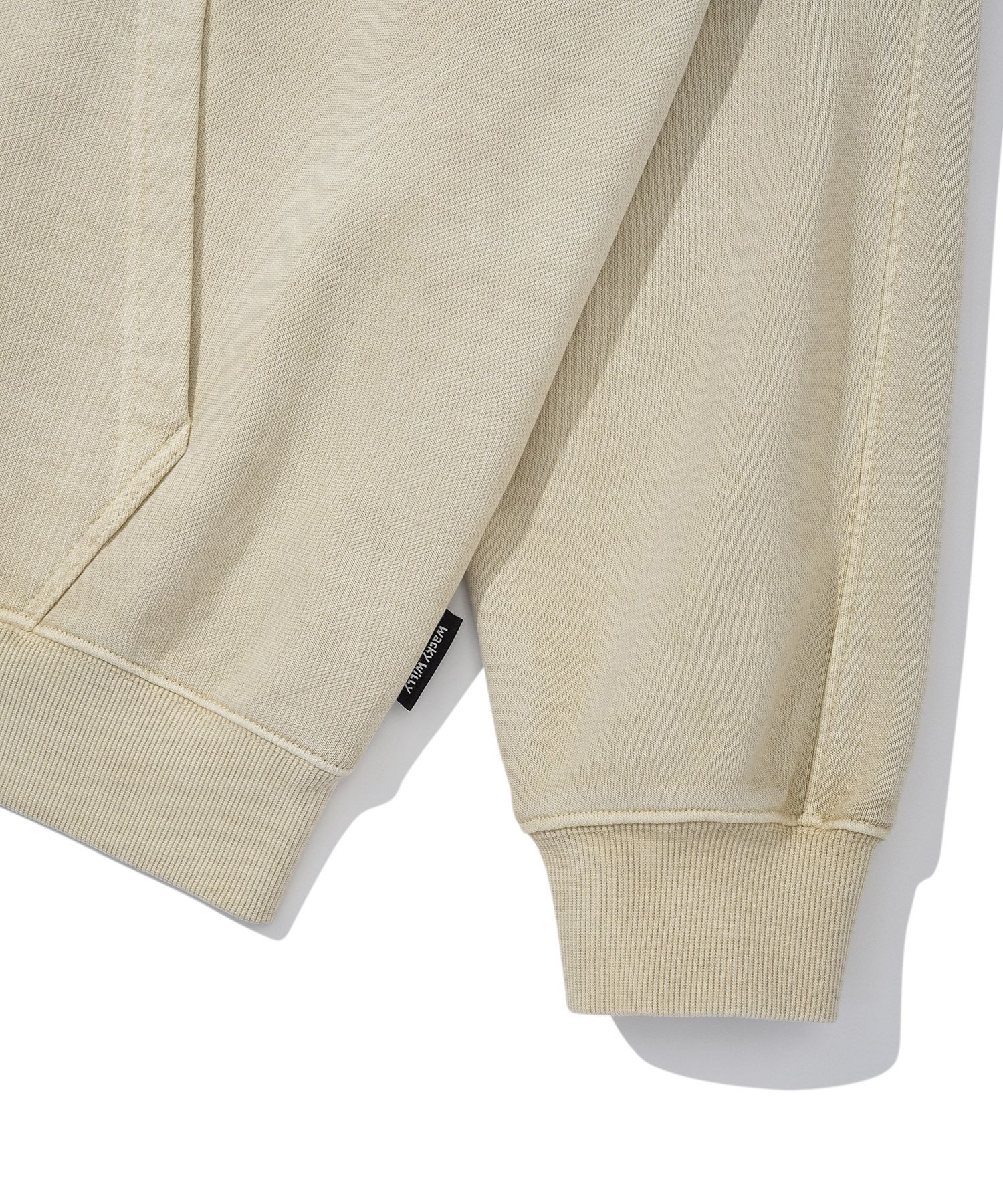MUSINSA公式 | WACKY WILLY Waki Big Applique Washing Hoodie Beige