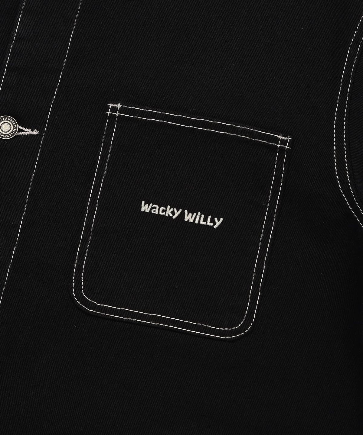 와키윌리(WACKY WILLY) 데님초어 자켓 블랙