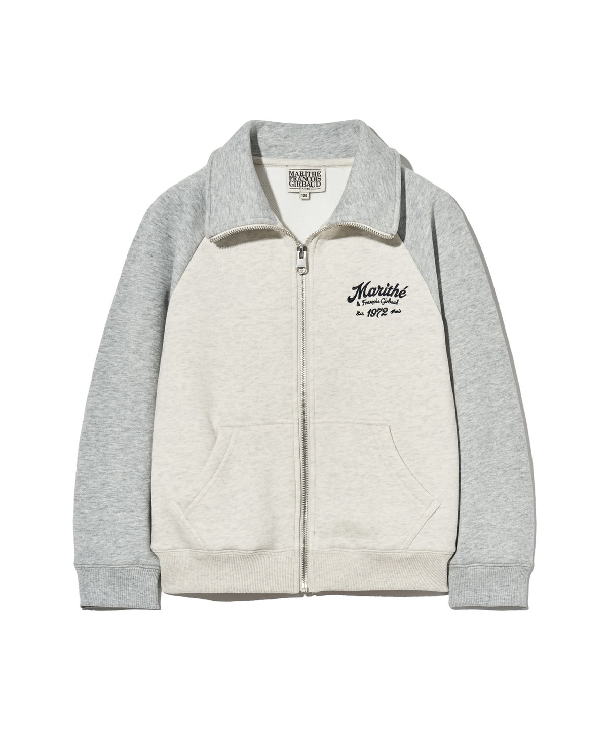 마리떼 키즈(MARITHÉ KIDS) KIDS CONTRAST COLOR SWEAT ZIPUP heather gray
