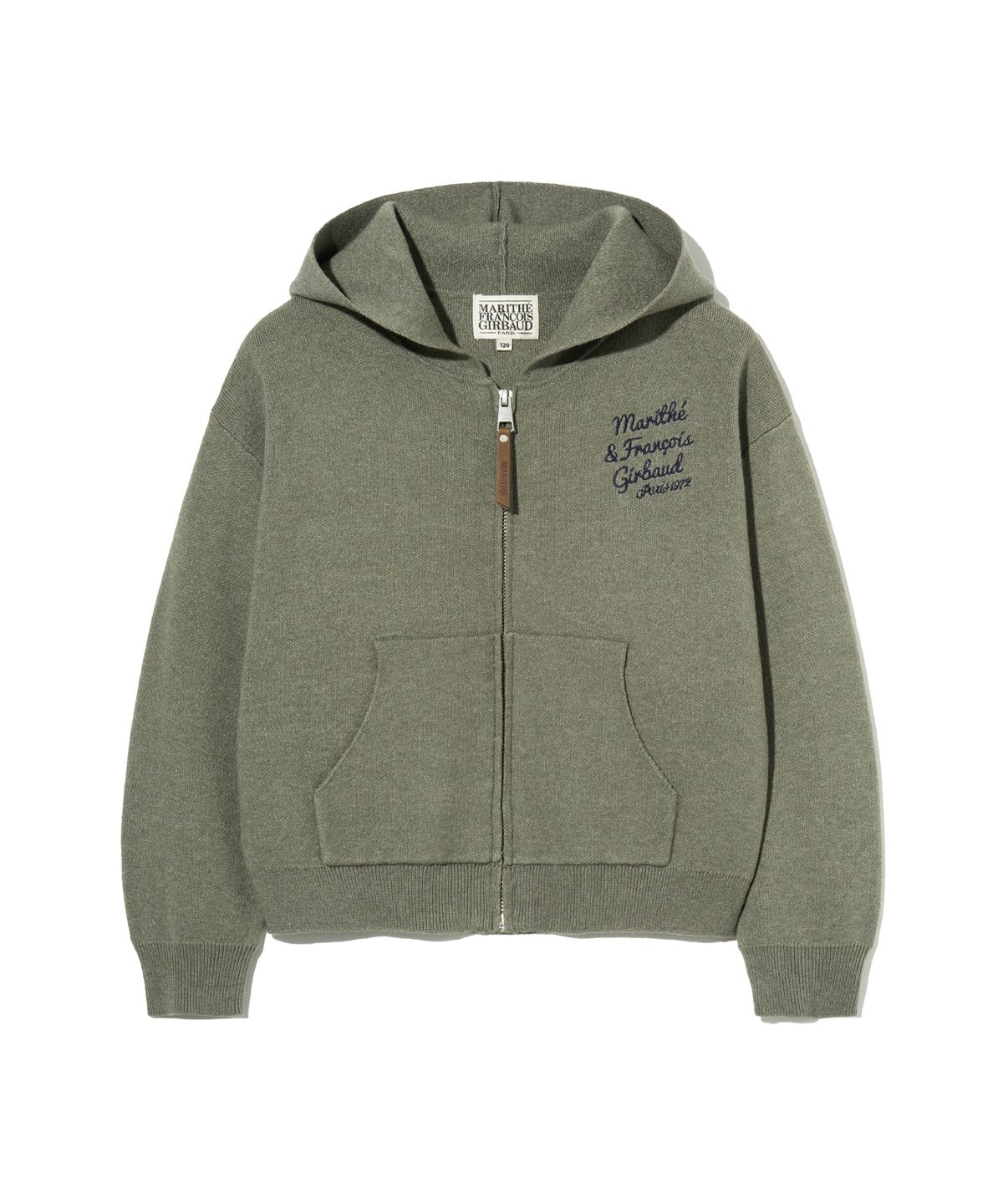 마리떼 키즈(MARITHÉ KIDS) KIDS HOODIE KNIT ZIP-UP heather gray