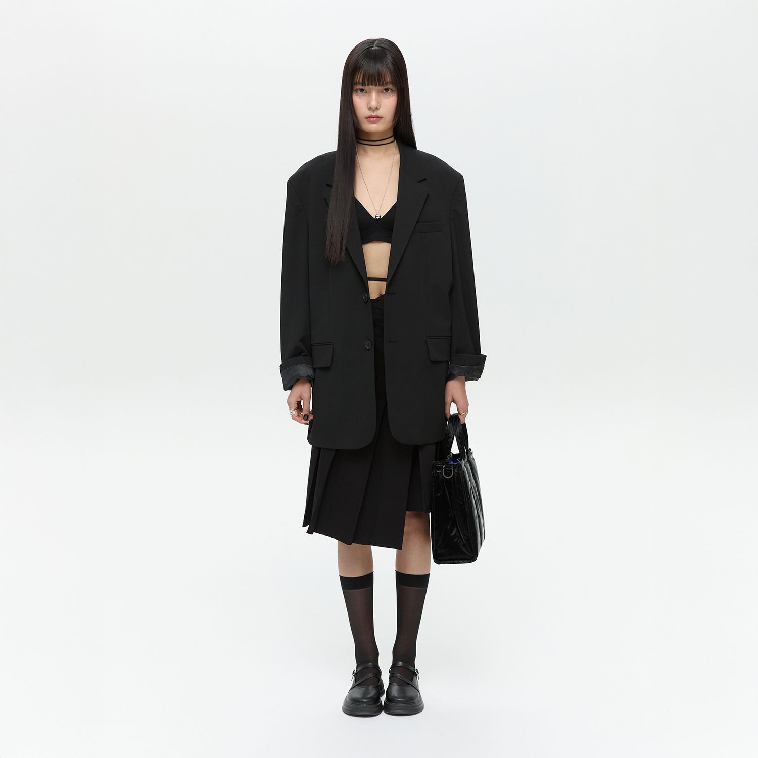 ★SWEETCH★TOTE BRIEF 001 WIDE M Glossy Black★送料・関税込 sweetch☆TOTE BRIEF 001 WIDE M Glossy Black ショルダーバッグ