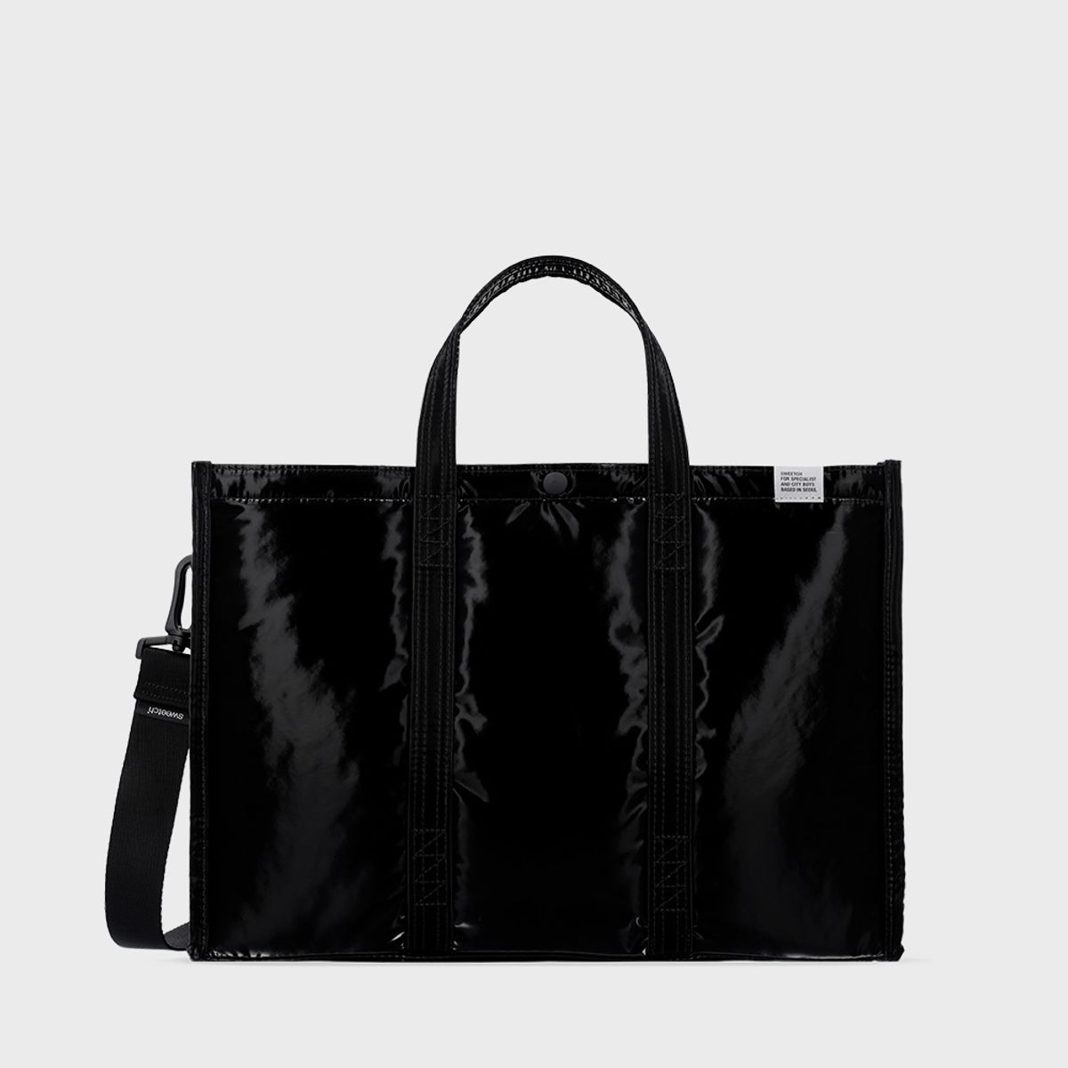 스위치(SWEETCH) TOTE BRIEF 001 WIDE M Glossy Black