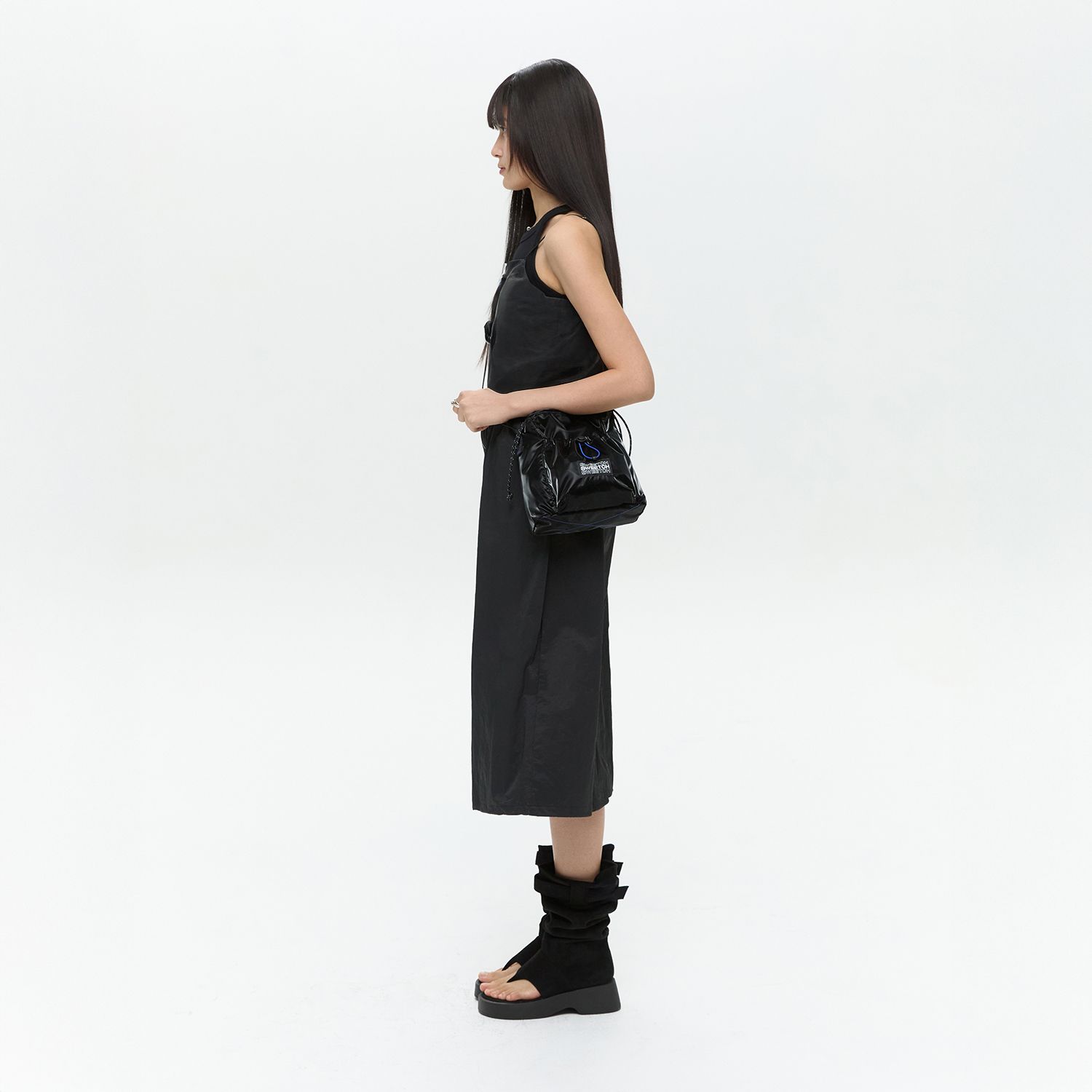 【SWEETCH】★韓国人気★STRING MINI CROSS 001 Glossy Black★ MUSINSA | SWEETCH STRING MINI CROSS 001 Glossy Black