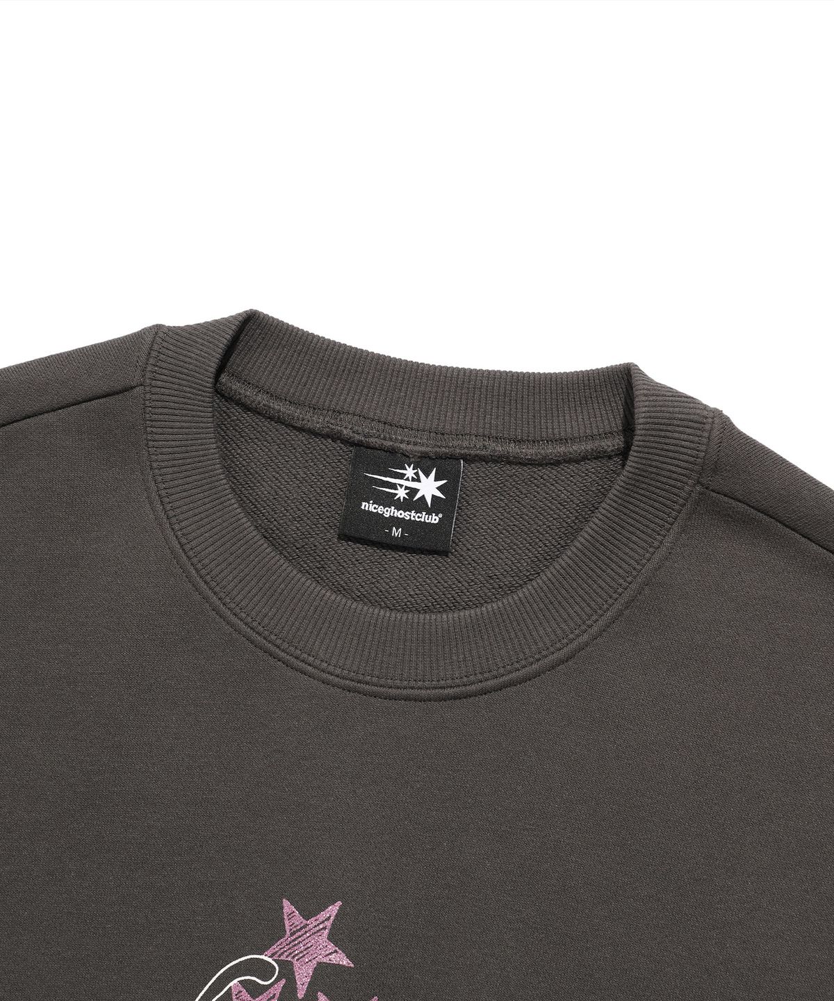 나이스고스트클럽(NICEGHOSTCLUB) ANGELS SWEATSHIRTS_CHARCOAL(NG2FSUM441A)