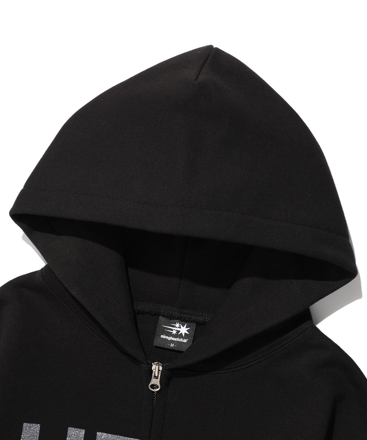 나이스고스트클럽(NICEGHOSTCLUB) HEAVEN HOODIE ZIP UP_BLACK(NG2FSUM481A)