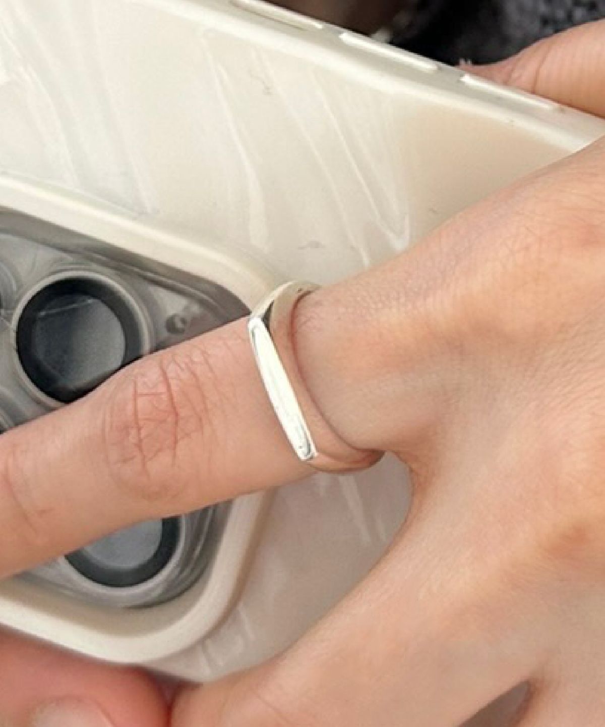 바라두(BARADU) [BARADU 925] Simple straight bold ring