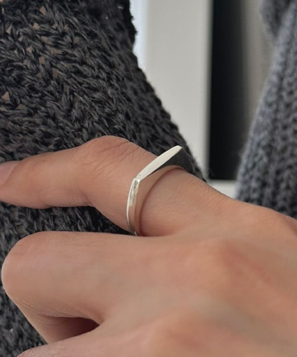 바라두(BARADU) [BARADU 925] Simple straight bold ring