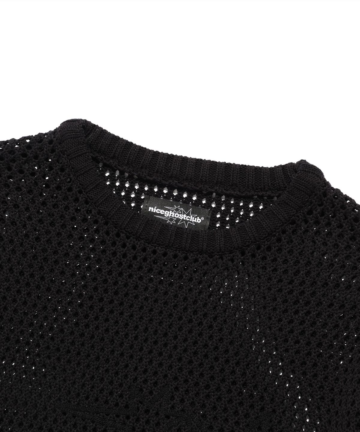 나이스고스트클럽(NICEGHOSTCLUB) 3STARS L/S KNIT TEE_BLACK(NG2FSUK601A)
