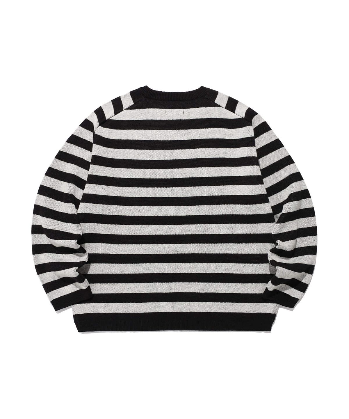 나이스고스트클럽(NICEGHOSTCLUB) SKULL RABBIT STRIPE KNIT_BLACK(NG2FSUK600A)