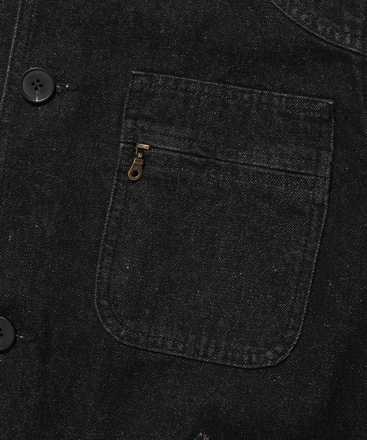 나이스고스트클럽(NICEGHOSTCLUB) DENIM WORK CAR COAT_BLACK(NG2FSUC800A)