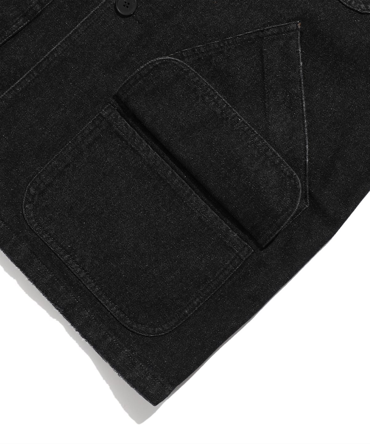 나이스고스트클럽(NICEGHOSTCLUB) DENIM WORK CAR COAT_BLACK(NG2FSUC800A)