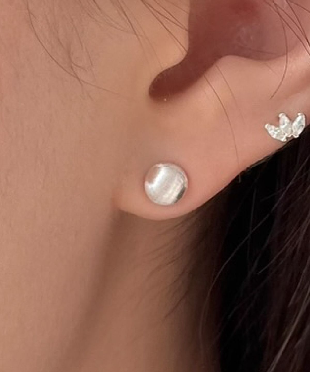 바라두(BARADU) [BARADU 925] Sanding ball stud earrings