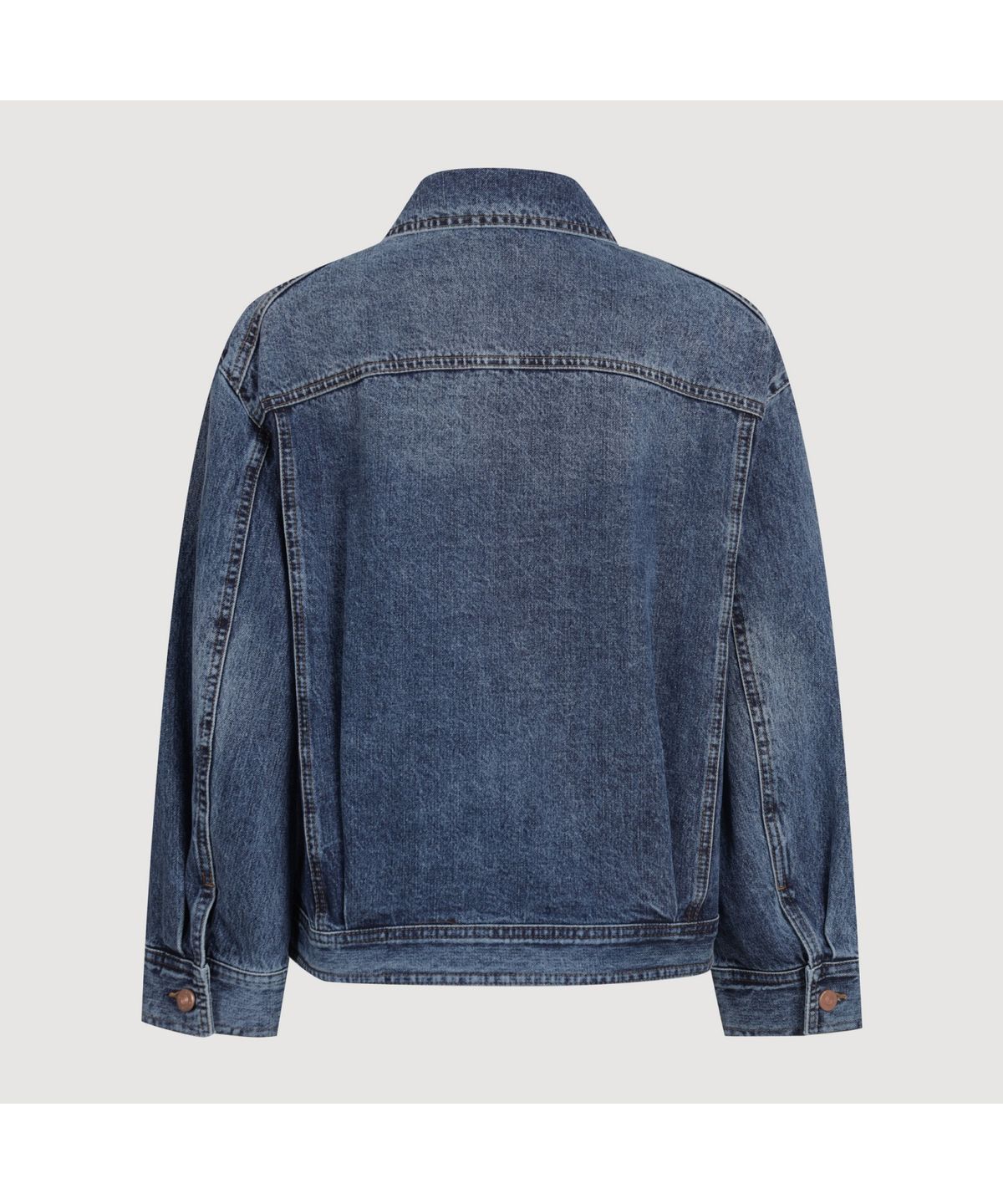 럭키슈에뜨(LUCKY CHOUETTE) Tweed MIX Denim Jacket (blue) LFPDS25100BUX